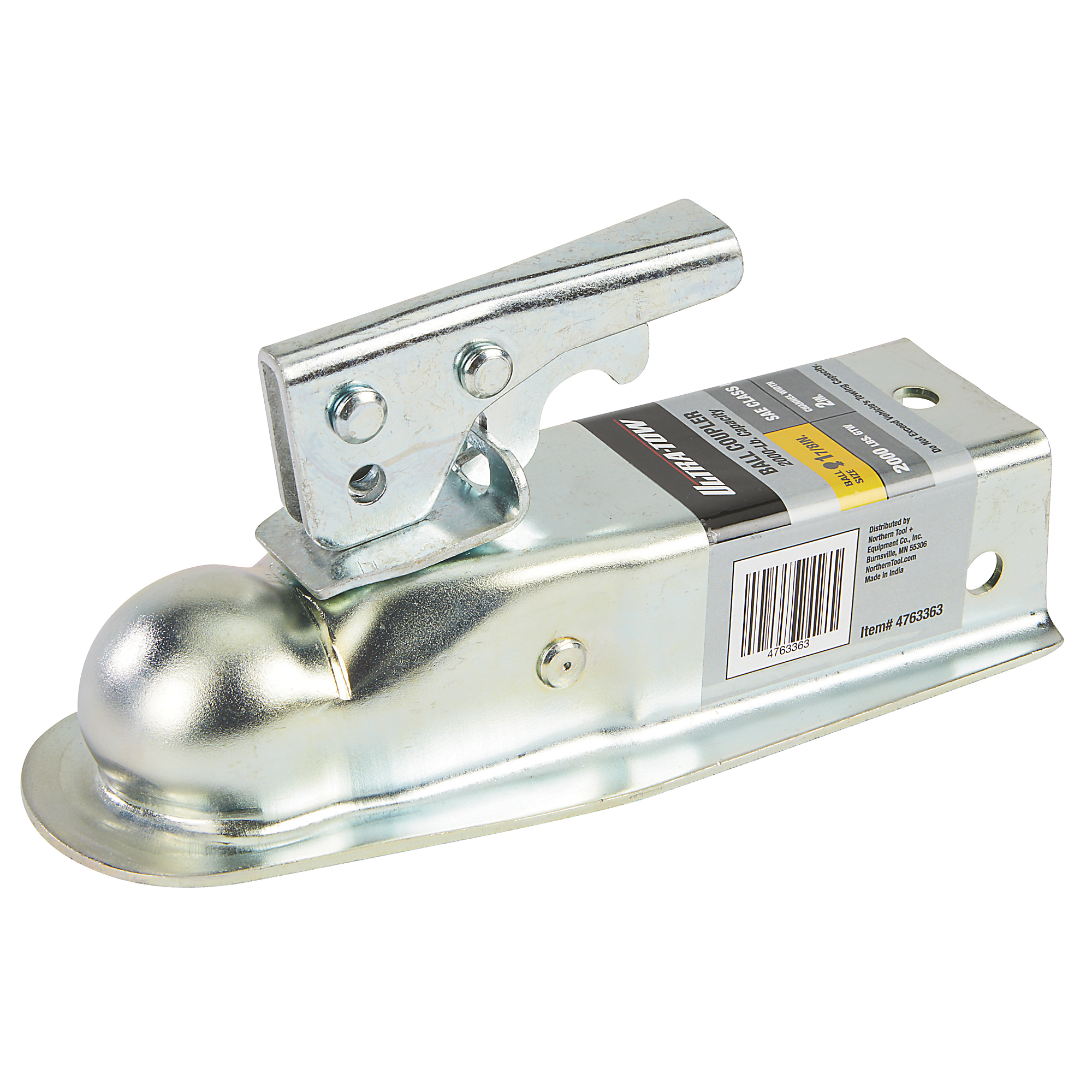 Ultra-Tow 1-7/8in. Trailer Coupler, 2000-Lb. Capacity, Fits 2in. Receiver, Steel, Model# 605660a
